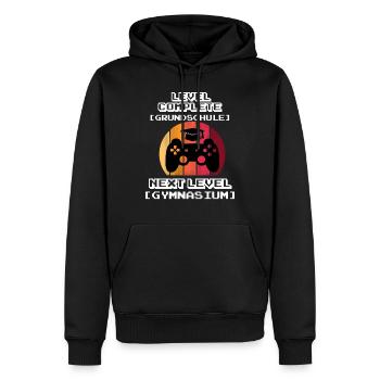 Gymi Einschulung Gymnasium 5. Klasse Geschenk - Männer Premium Bio Hoodie - Schwarz - Vorne - Nico (187cm)