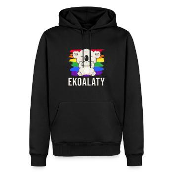 LGBT Ekoalaty - Männer Premium Bio Hoodie - Schwarz - Vorne - Nico (187cm)