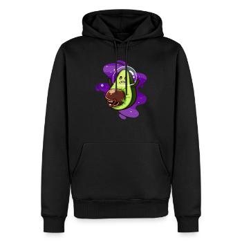 ALIEN AVOCADO Astronaut - Männer Premium Bio Hoodie - Schwarz - Vorne - Nico (187cm)