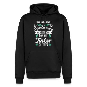 Lustiges Tinker Pferd Geschenk - Männer Premium Bio Hoodie - Schwarz - Vorne - Nico (187cm)