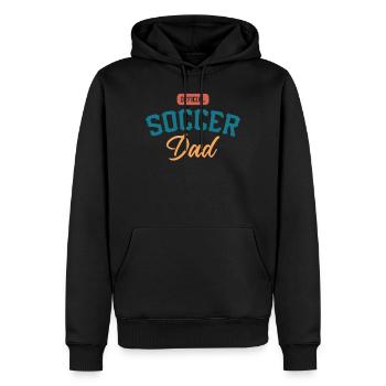 Official Soccer Dad Fußball Spielender Vater Papa - Männer Premium Bio Hoodie - Schwarz - Vorne - Nico (187cm)