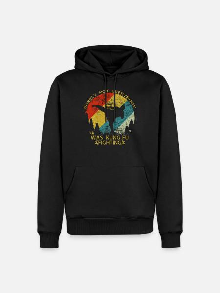 kung fu - Men’s Premium Organic Hoodie - black