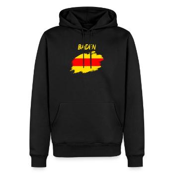 Baden Flagge Fahne - Männer Premium Bio Hoodie - Schwarz - Vorne - Nico (187cm)