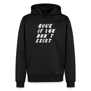 Existentialismus Philosophie - Männer Premium Bio Hoodie - Schwarz - Vorne - Nico (187cm)