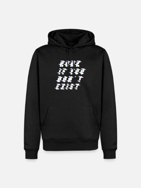 Existentialism philosophy - Men’s Premium Organic Hoodie - black