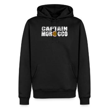 RIF Amazigh, Maroc, Berbère, Maroc, Nador, Maroc - Sweat à capuche Premium bio Homme - noir - Devant - Nico (187cm)
