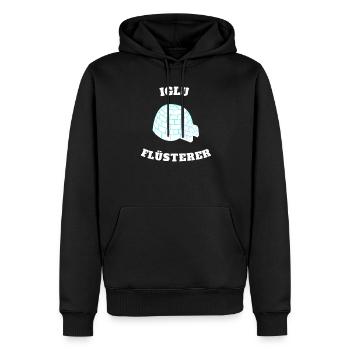 Iglu Igloo Flüsterer Geschenk - Männer Premium Bio Hoodie - Schwarz - Vorne - Nico (187cm)