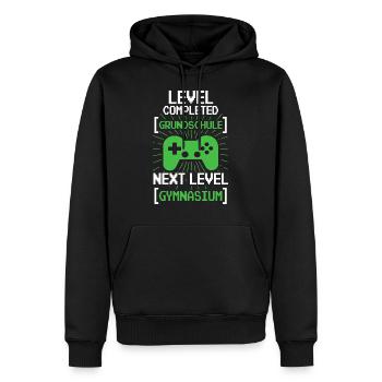 Primary School Enrolment Gymnasium 5th Grade Gaming - Men’s Premium Organic Hoodie - black - Front - Nico (187cm)