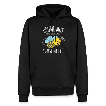 Imker Sumsi mit Po Optimismus Bienen Honig Lustige - Männer Premium Bio Hoodie - Schwarz - Vorne - Nico (187cm)