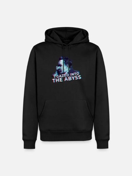 Nietzsche Abyss Humanities philosopher - Men’s Premium Organic Hoodie - black