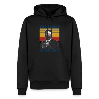 Theodore Boozedevelt - Männer Premium Bio Hoodie - Schwarz - Vorne - Nico (187cm)
