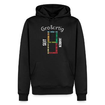 8. Geburtstag 8 Jahre Mädchen Jungen Geschenk - Männer Premium Bio Hoodie - Schwarz - Vorne - Nico (187cm)