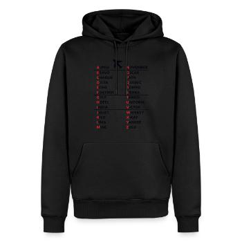 Amateur Ham Radio Operator Pilot Code Gift - Men’s Premium Organic Hoodie - black - Front - Nico (187cm)