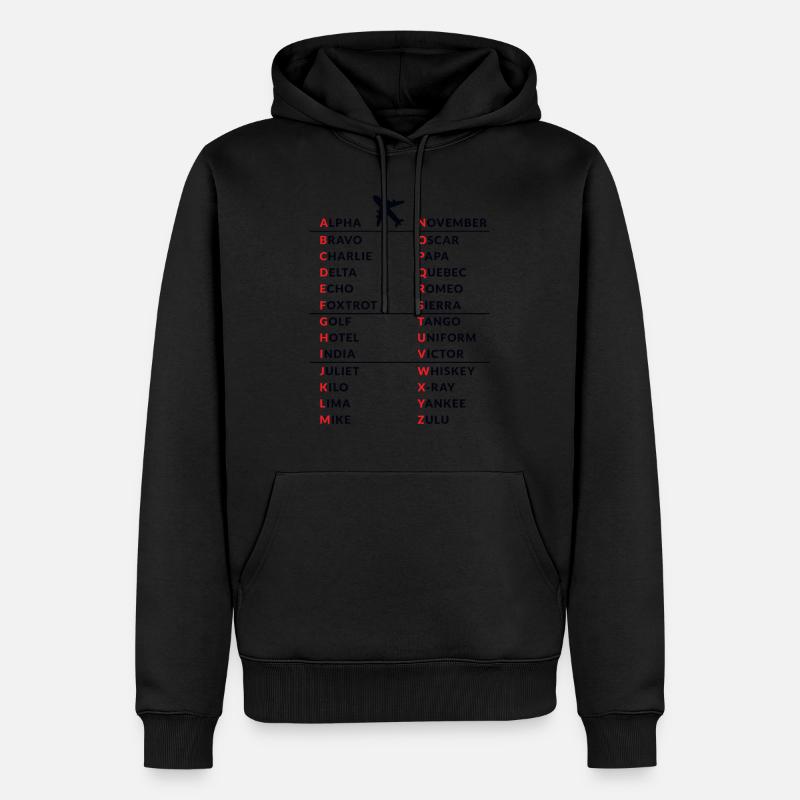 Amateur Amateurfunker Pilot Code Geschenk - Männer Premium Bio Hoodie - undefined