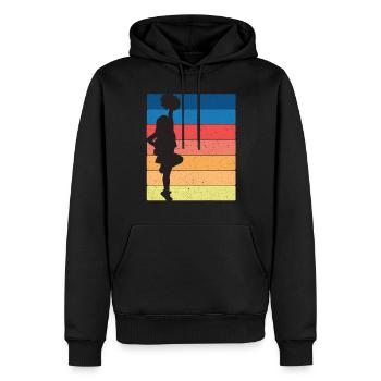 cheerleader - Männer Premium Bio Hoodie - Schwarz - Vorne - Nico (187cm)