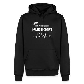 Altenpflegerin Pflegedienst Pflegehelferin Pflege - Männer Premium Bio Hoodie - Schwarz - Vorne - Nico (187cm)
