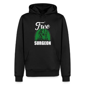 lumberjack - Men’s Premium Organic Hoodie - black - Front - Nico (187cm)