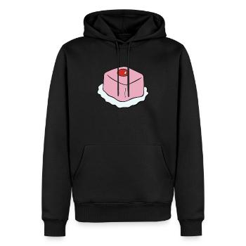 Punschkrapfen Autriche Vienne Oida - Sweat à capuche Premium bio Homme - noir - Devant - Nico (187cm)