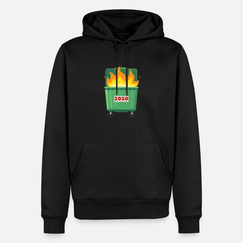 2020 ist Müll - Männer Premium Bio Hoodie - Schwarz