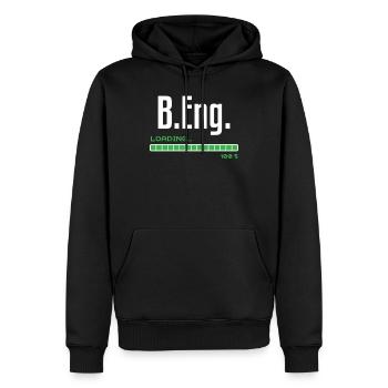 Bachelor of Engineering B.Eng. Graduation gift - Men’s Premium Organic Hoodie - black - Front - Nico (187cm)