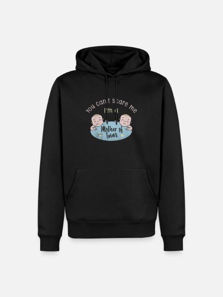 Twins - Men’s Premium Organic Hoodie - black