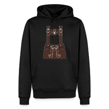 2020 Leather Pants Vêtements de remplacement - Sweat à capuche Premium bio Homme - noir - Devant - Nico (187cm)
