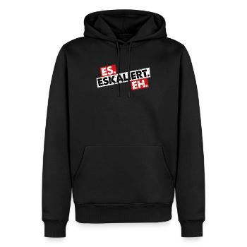 Es Eskaliert Eh Party Feiern Saufen Bier Alkohol - Männer Premium Bio Hoodie - Schwarz - Vorne - Nico (187cm)