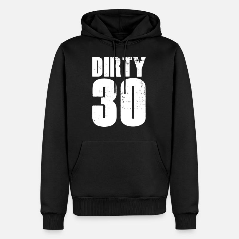 30e anniversaire - Sweat à capuche Premium bio Homme - noir