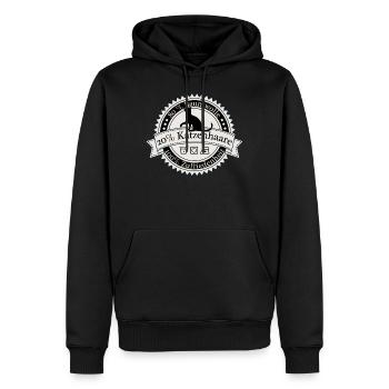 80% Baumwolle 20% Katzenhaare Shirt - Männer Premium Bio Hoodie - Schwarz - Vorne - Nico (187cm)