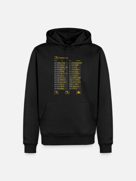 Pilot Military Alphabet - Men’s Premium Organic Hoodie - black
