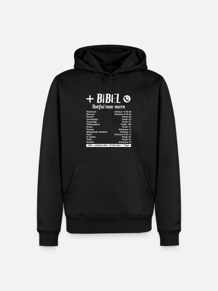 Bibel tro religion nød fødselsdagsgave - Herre Premium økologisk hoodie - sort