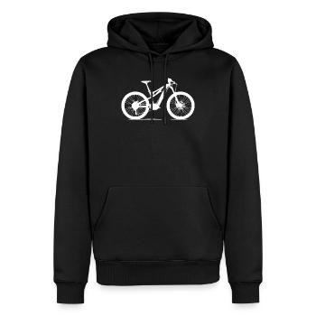 E-MTB e-bike - Men’s Premium Organic Hoodie - black - Front - Nico (187cm)
