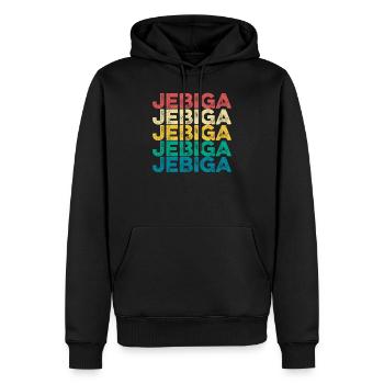Jebiga rôti Yougoslavie disant Balkan Yugo - Sweat à capuche Premium bio Homme - noir - Devant - Nico (187cm)