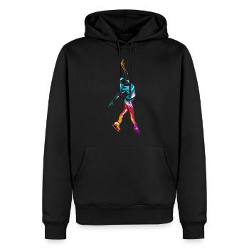 Schlittschuhlaufen Eiskunstlaufen - Männer Premium Bio Hoodie - Schwarz - Vorne - Nico (187cm)