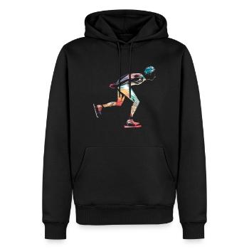 Schlittschuhlaufen Eiskunstlaufen - Männer Premium Bio Hoodie - Schwarz - Vorne - Nico (187cm)