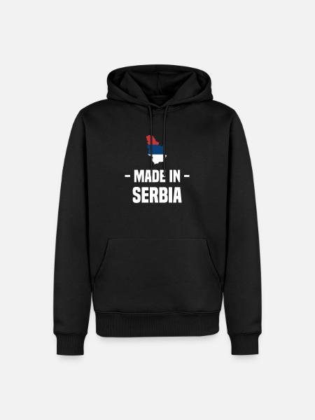 Serbia! - Men’s Premium Organic Hoodie - black