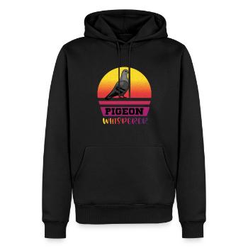 Pigeon Whisperer - pigeon pigeon pigeon fancier - Men’s Premium Organic Hoodie - black - Front - Nico (187cm)