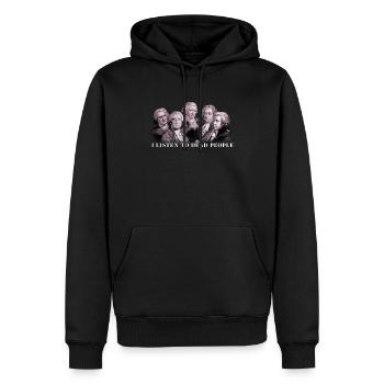 Klassische Musik Bach Gluck Beethoven Haydn Mozart - Männer Premium Bio Hoodie - Schwarz - Vorne - Nico (187cm)