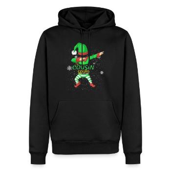 Cousin Squad Elf Familie Matching - Männer Premium Bio Hoodie - Schwarz - Vorne - Nico (187cm)