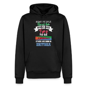 Geboren in eritrea - Männer Premium Bio Hoodie - Schwarz - Vorne - Nico (187cm)