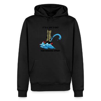 Wasserski Ski Katze Haustier Liebhaber Tier Lustige Meme - Männer Premium Bio Hoodie - Schwarz - Vorne - Nico (187cm)