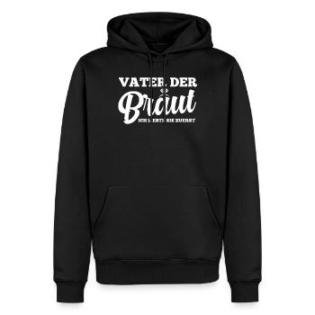 Vater Der Braut Heirat Hochzeit Junggesellinnenabs - Männer Premium Bio Hoodie - Schwarz - Vorne - Nico (187cm)