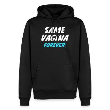 Same Vagina Forever Heirat Verlobung Hochzeitsfeie - Männer Premium Bio Hoodie - Schwarz - Vorne - Nico (187cm)