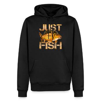 Karpfen Angeln - Männer Premium Bio Hoodie - Schwarz - Vorne - Nico (187cm)