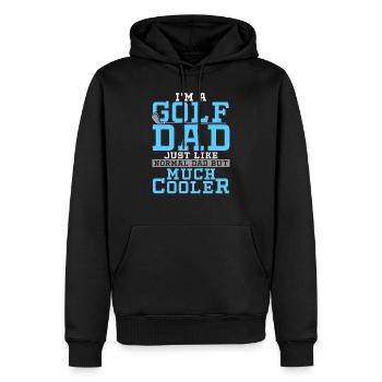 golf - Men’s Premium Organic Hoodie - black - Front - Nico (187cm)