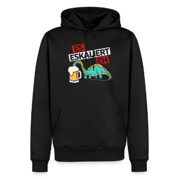 Es Eskaliert Eh Junggesellenabschied Bier Saufen - Männer Premium Bio Hoodie - Schwarz - Vorne - Nico (187cm)