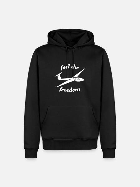 segelflug leidenschaft fallschirmspringen geschenk - Männer Premium Bio Hoodie - Schwarz