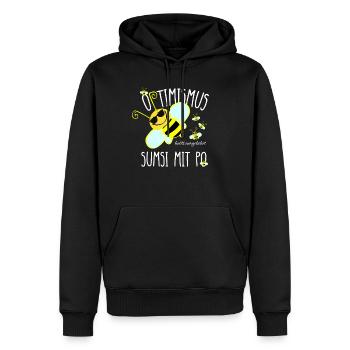 Optimismus Sumsi mit Po Imker Bienen Hummel Honig - Männer Premium Bio Hoodie - Schwarz - Vorne - Nico (187cm)