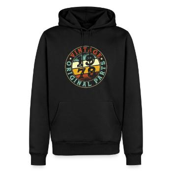 Vintage 1978 Parts - Männer Premium Bio Hoodie - Schwarz - Vorne - Nico (187cm)