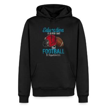 Football américain - Sweat à capuche Premium bio Homme - noir - Devant - Nico (187cm)